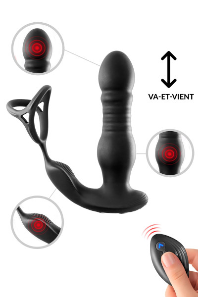 Stimulateur de Prostate va-et-vient et cockring