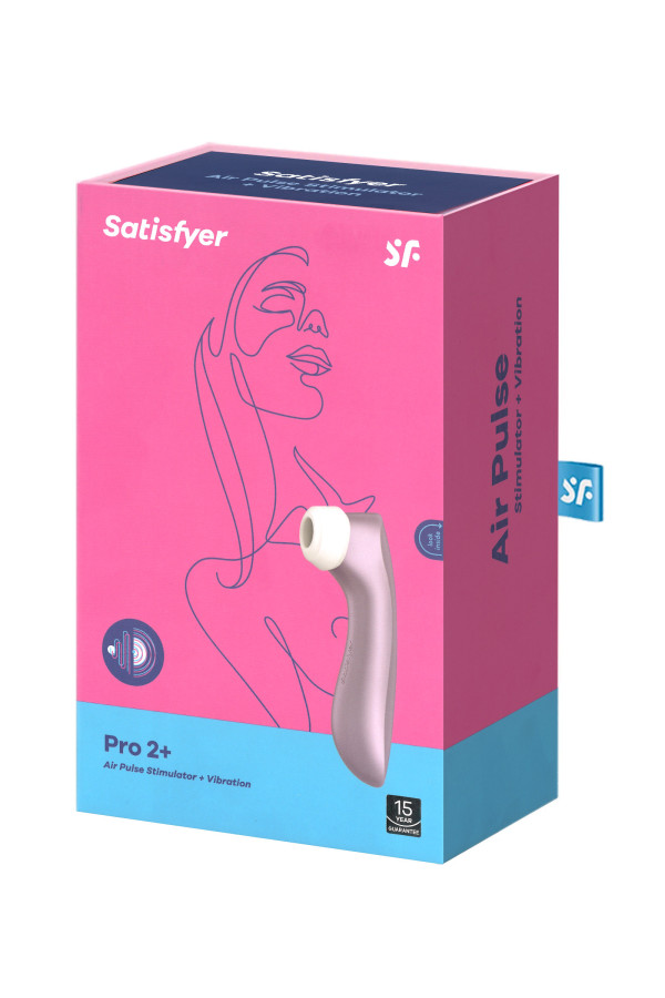 Satisfyer pro 2+ Stimulateur clitoridien à ondes de pression et vibrations