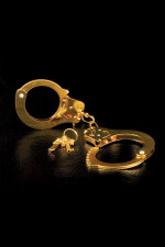 Menottes en métal couleur or Fetish Fantasy Gold