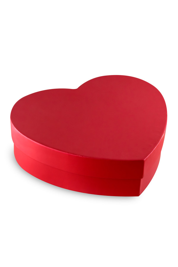 Boite cœur rouge pour cadeau