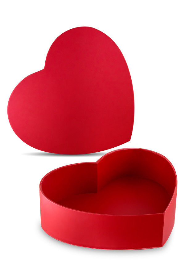 Boite cœur rouge pour cadeau