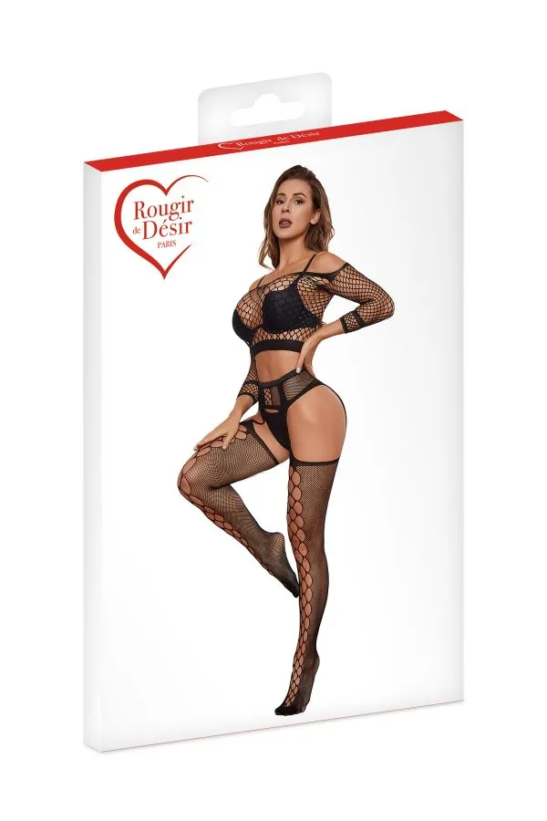 Ensemble Sexy Résille Top et collants