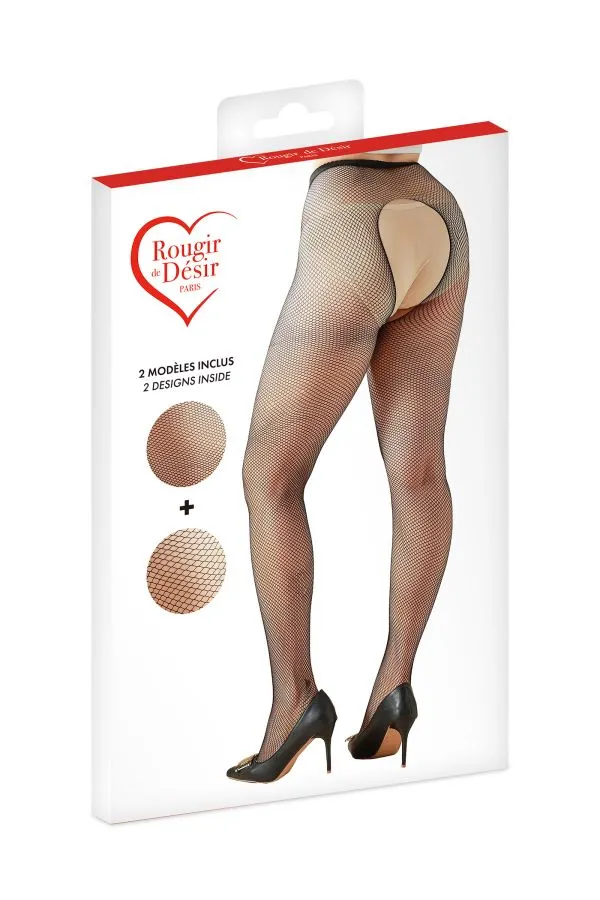 Pack 2 Collants à Petites Résilles