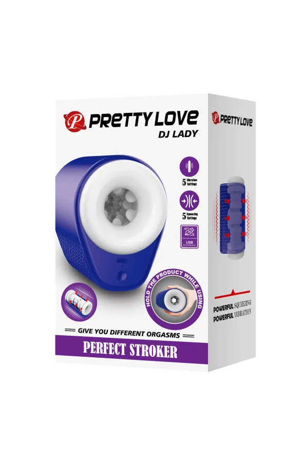 Pretty Love DJ Lady Masturbateur vibrant avec fonction squeeze