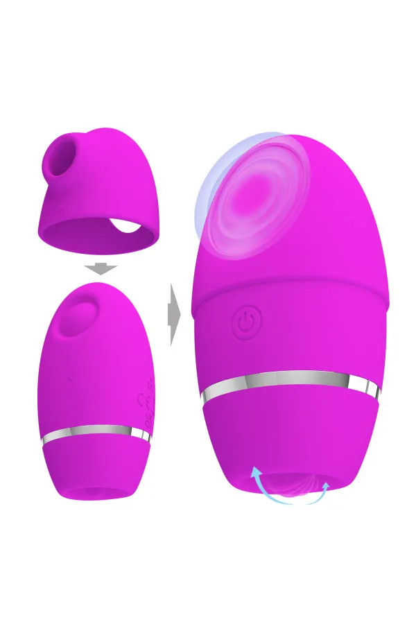 Pretty Love Shakira Stimulateur clitoridien avec tapotement percussion et effet langue