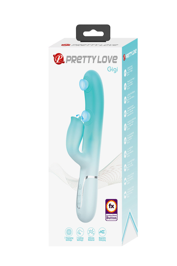 Pretty Love Gigi Vibromasseur Rabbit à tapotements