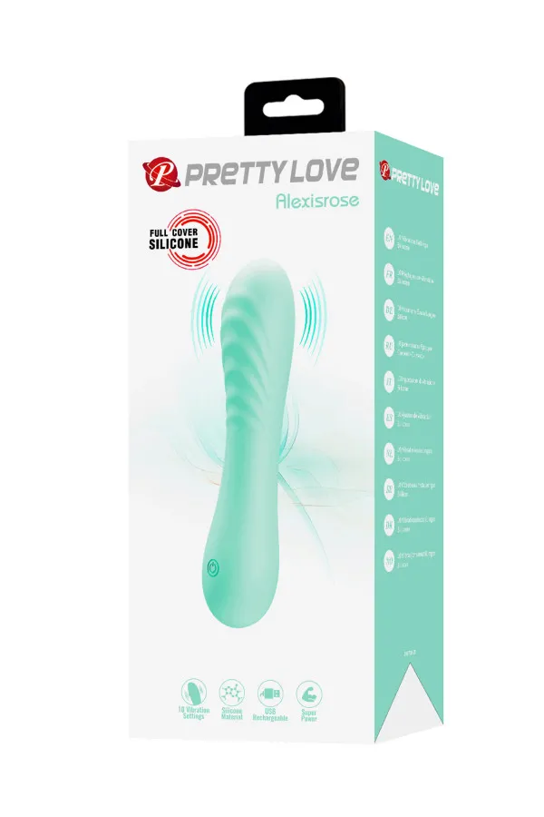 Pretty Love Alexisrose Vibromasseur ultra-souple et nervuré