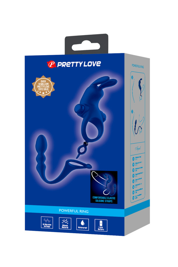 Pretty Love Ayad Anneau pénien et plug anal 2-en-1