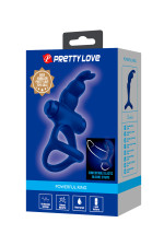 Pretty Love Double cockring vibrant avec rabbit