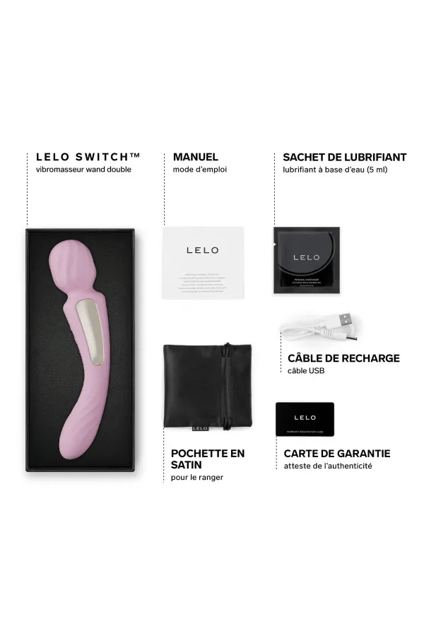 LELO SWITCH™ - Vibromasseur wand double moteur connecté