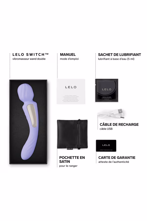 LELO SWITCH™ - Vibromasseur wand double moteur connecté