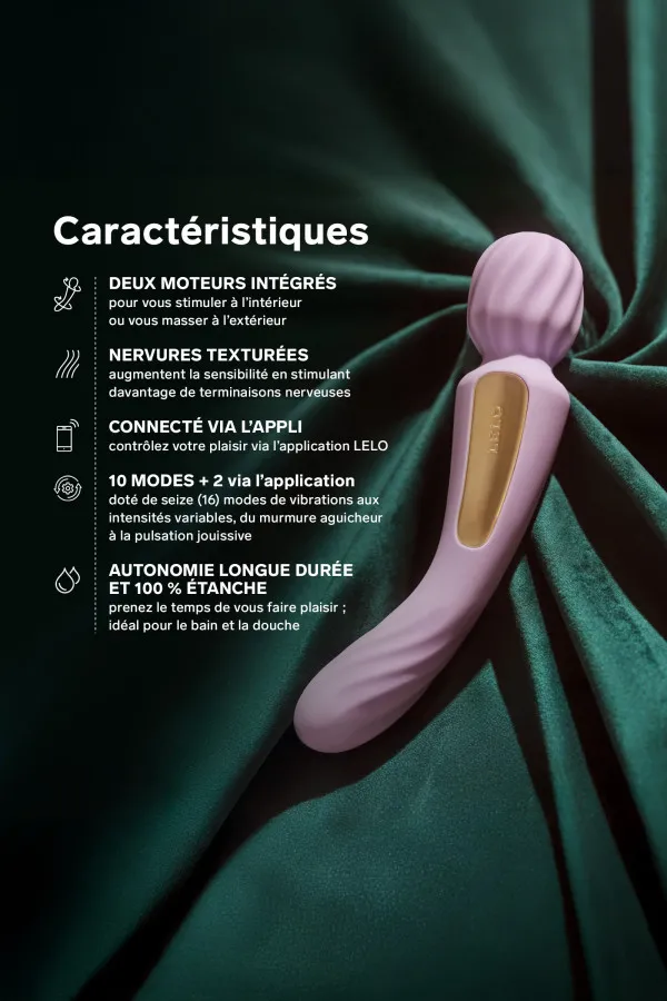 LELO SWITCH™ - Vibromasseur wand double moteur connecté