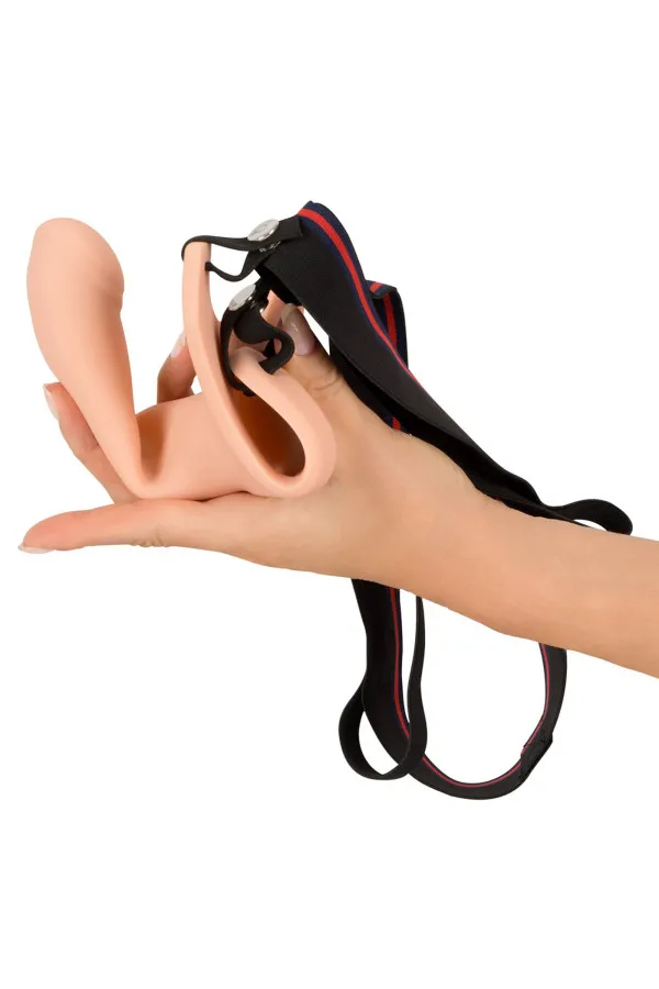 Gode ceinture strap-on creux avec espace pour testicules – Extension réaliste