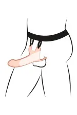 Gode ceinture strap-on creux