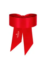 Bandeau en satin rouge