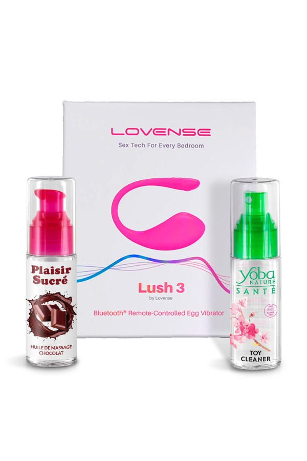 Pack Lush 3 avec toy cleaner & huile gourmande