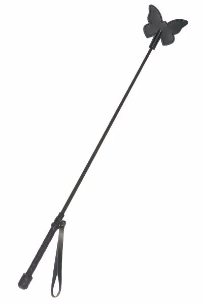 Cravache en cuir avec claquette papillon - Concorde Love