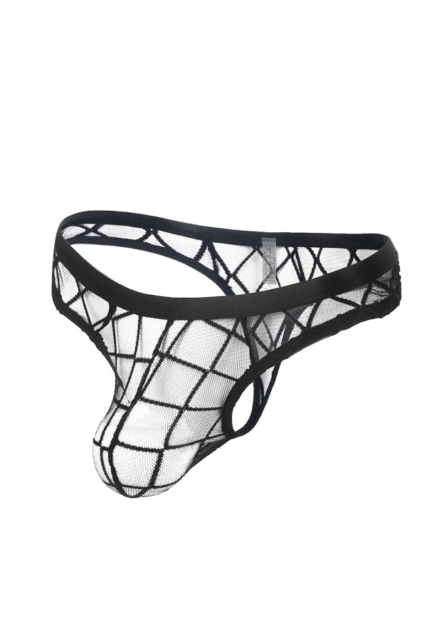 String masculin transparent motifs
