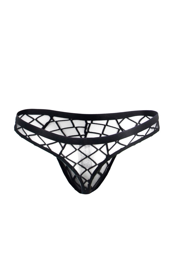 String masculin transparent motifs