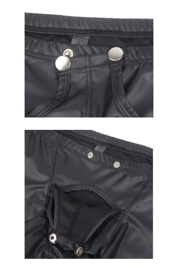 Boxer homme noir ouvert