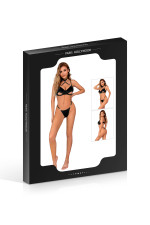 Ensemble soutien-gorge et string en velours