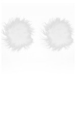 Cache-tétons duvet blanc 