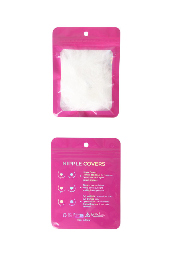 Cache-tétons duvet blanc 