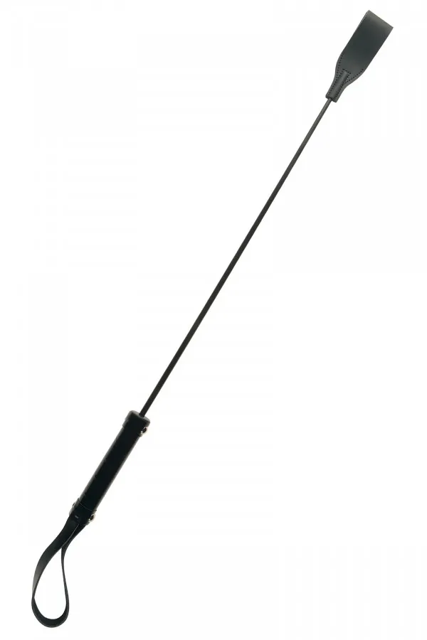 Cravache en cuir avec claquette - Accessoires BDSM