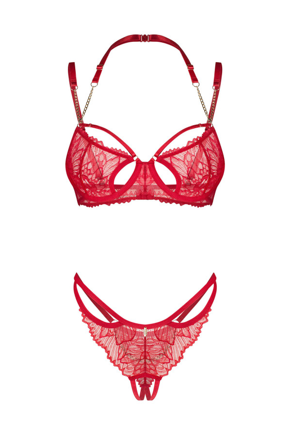 Ensemble lingerie rouge Matildea 