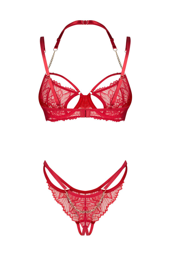 Ensemble lingerie rouge Matildea 