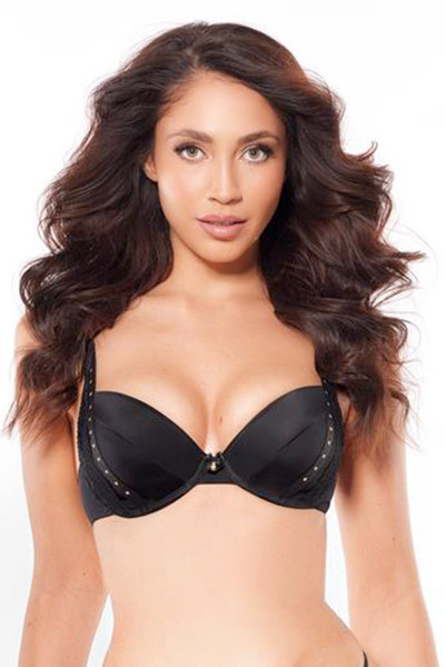 Soutien-gorge noir scintillant Axami