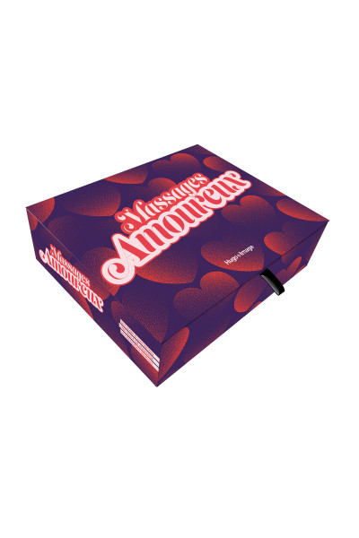 Coffret Massages Amoureux avec livre et accessoire