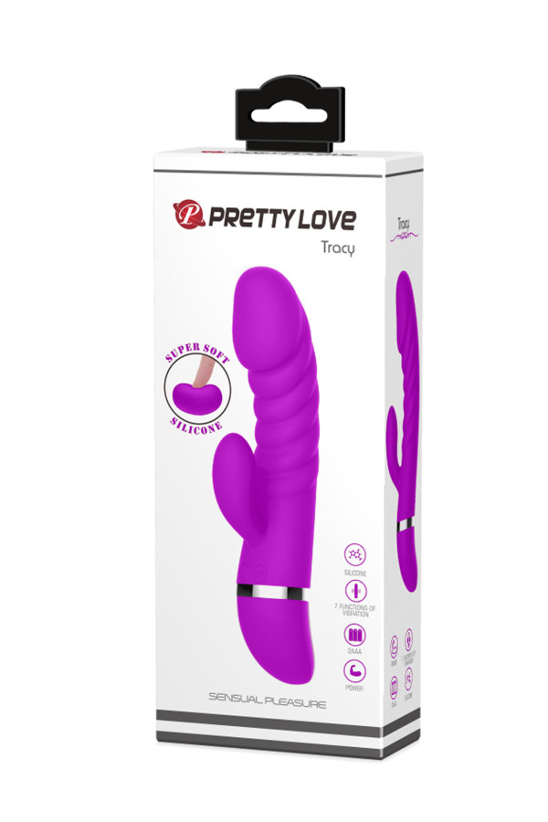 Vibromasseur rabbit : Sextoys 7 vitesses Pretty Love