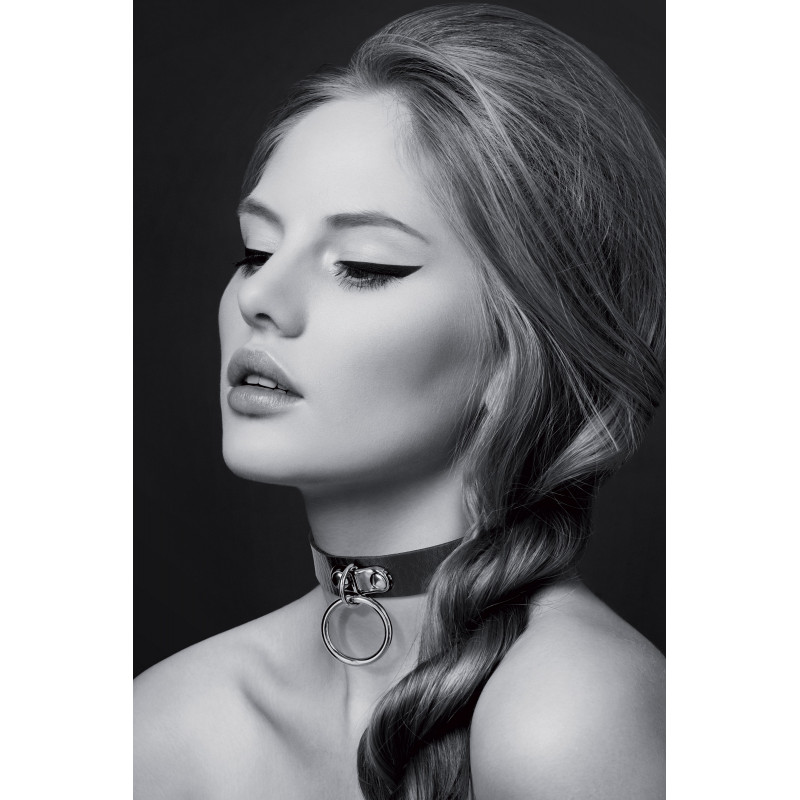 Collier BDSM Large Avec Anneau - Fetish Tentation - Réglable, Robuste - Neuf