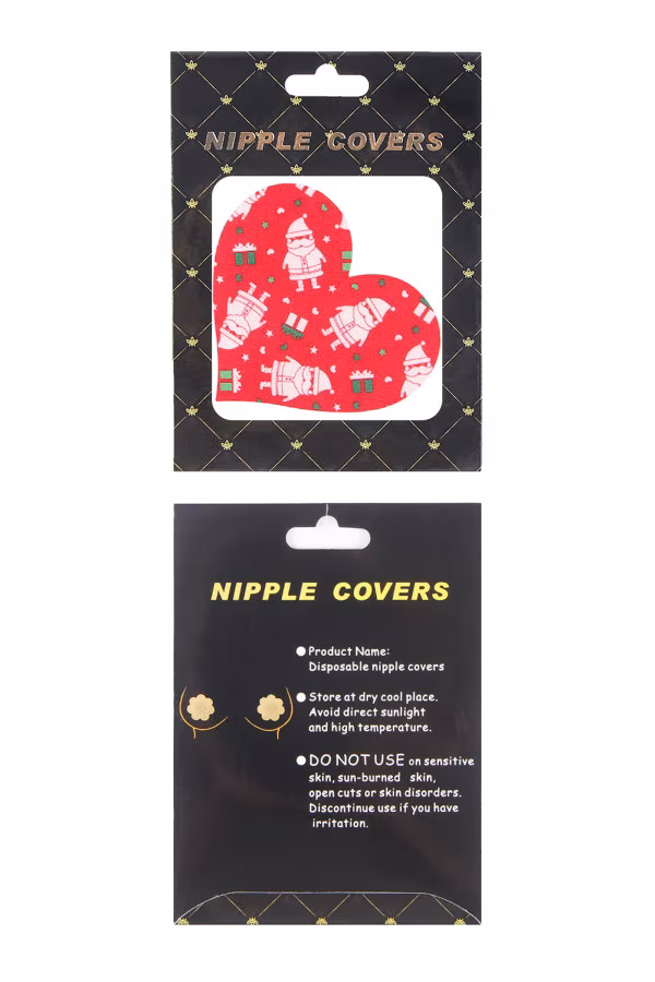 Cache-tétons Cœur Noël de Paris Hollywood – Sexy, festif & réutilisable 