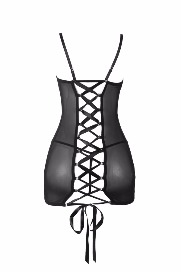 Nuisette transparente avec laçage au dos - Concorde Love