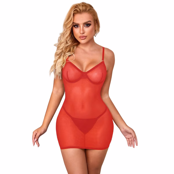 Nuisette transparente avec laçage au dos - Concorde Love