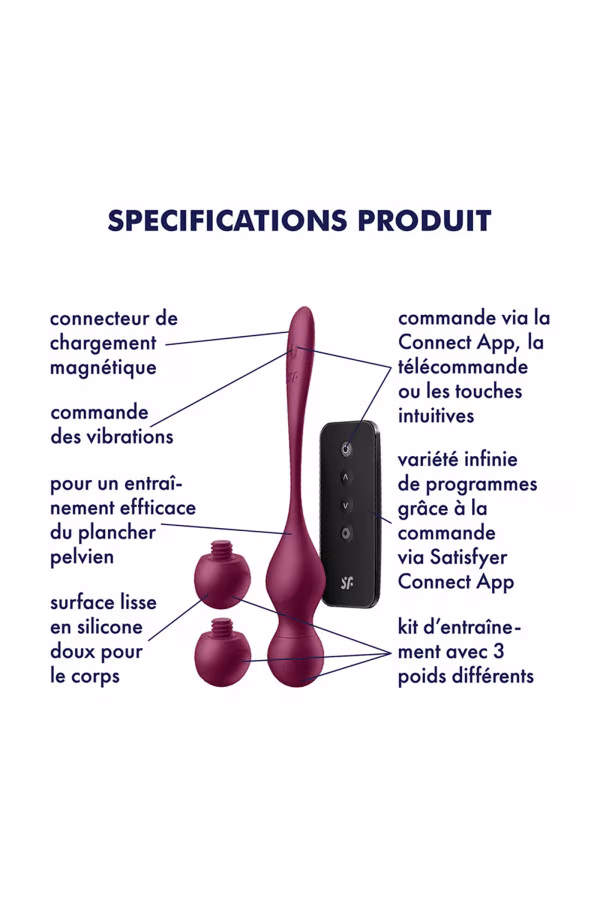 Satisfyer Love Birds Vary – Boules de geisha vibrantes + app