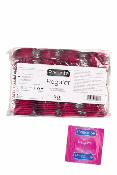 144 préservatifs en latex Regular de Pasante