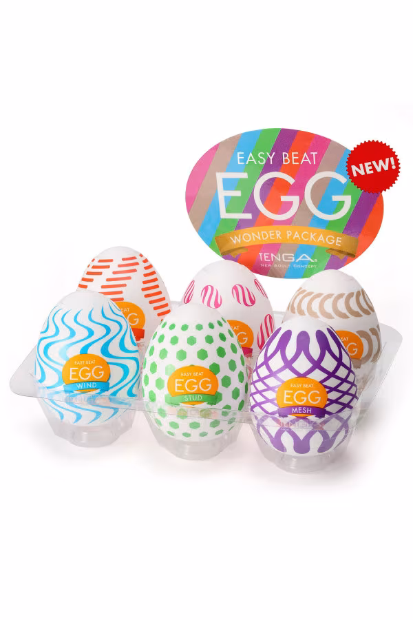 Pack de 6 oeufs masturbateurs Egg Wonder by Tenga