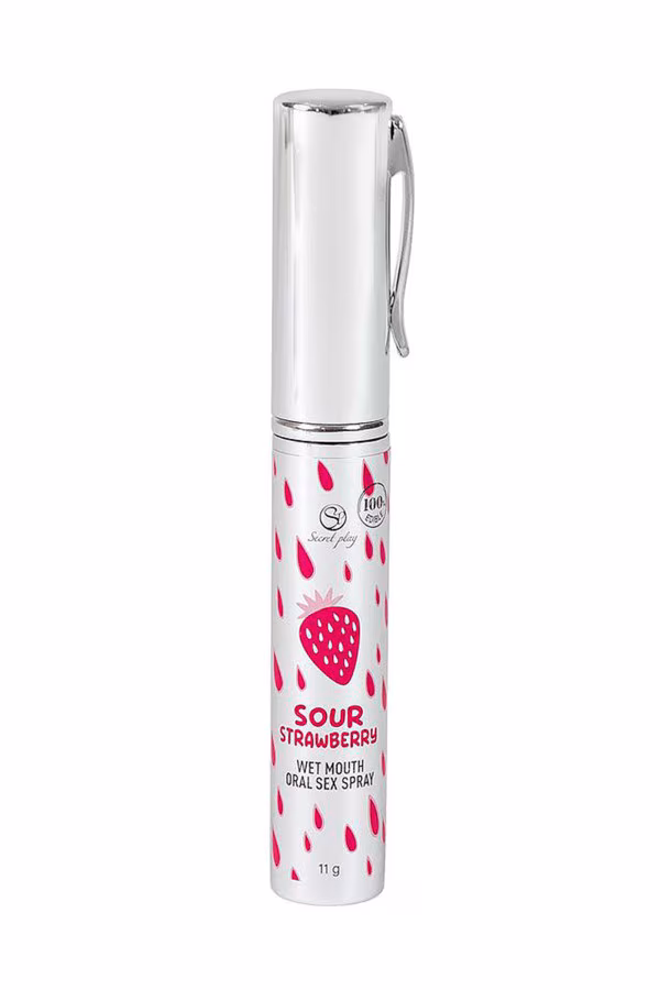 Secret Play - Spray buccal fraise acidulée pour le sexe oral