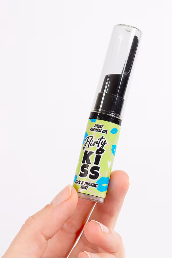 Secret Play Flirty Kiss - Pack de 2 gels sexe oral fraise & menthe