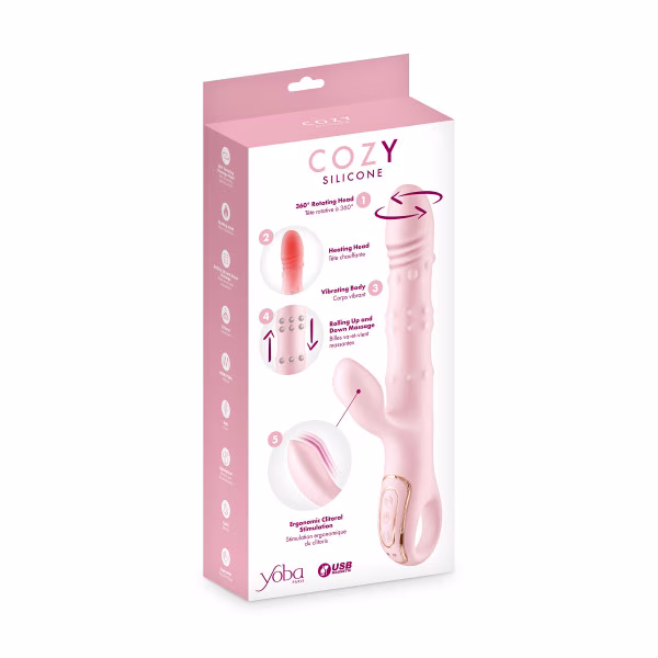 Yoba Cosy - Sextoy rabbit 5-en-1 + stimulateur de clitoris ergonomique