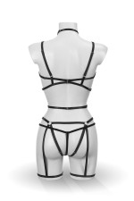 Bijoux pour toi, Sidonie - Harnais 3 pièces noir