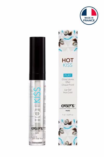 Gloss effet chaud et froid à la noix de coco Hot Kiss de Exsens