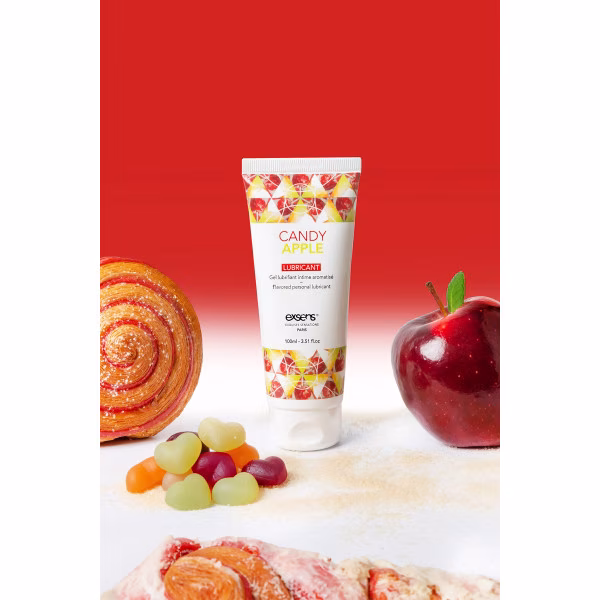 Lubrifiant intime gourmand et à base d'eau à la pomme d'amour 70ml de Exsens