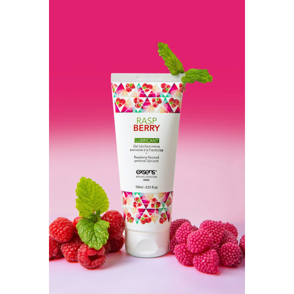 Lubrifiant intime gourmand et à base d'eau à la framboise 70ml de Exsens