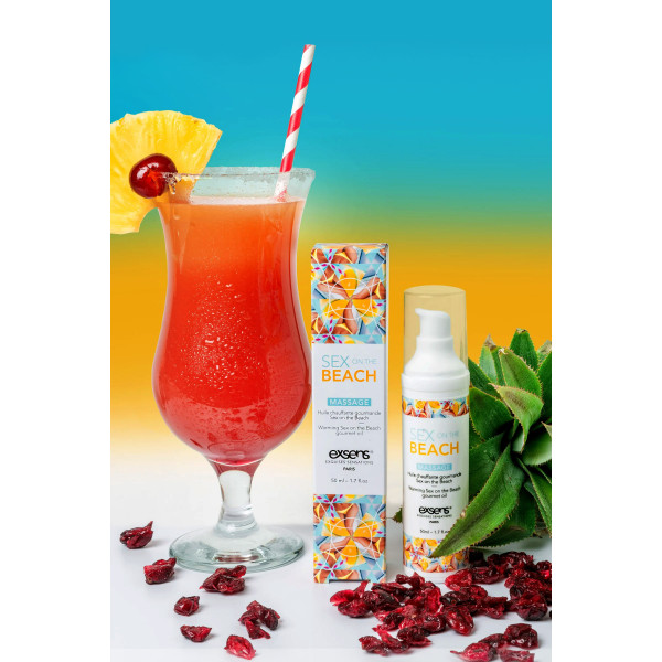 Huile de massage gourmande et chauffante