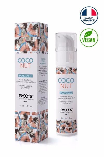 Huile de Massage Chauffante Noix de Coco - Concorde Love