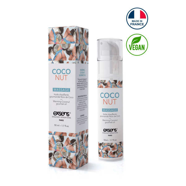 Huile de Massage Chauffante Noix de Coco - Concorde Love